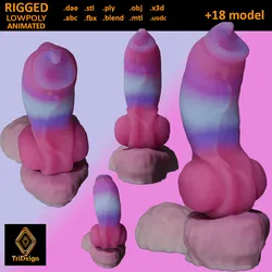Cottoncandy Werewolf Penis Sextoy Lowpoly Rigged