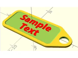 Customizable Parametric Keytag ( Multi-material support )