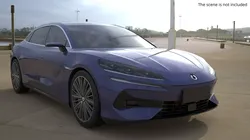 Denza Z9 Electric Sedan Rigged for Cinema 4D 3D model