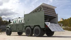 Dongfeng UAV Launcher Vehicle CTL-181 with Drone 3D model