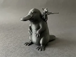 Dúo de Ornitorrinco y Ratón (Compañero con Rifle) - Modelo de impresión 3D gratuito