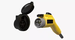 EV Charger Plug Socket 3D model