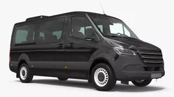 Executive Passenger Van Black 3D model