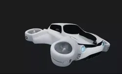 Floating Car Concept 3D Asset 3D model