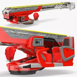Folded Turntable Ladder 3D model