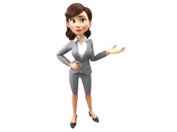 Friendly Businesswoman Figurine
