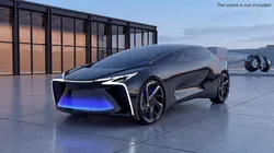 Futuristic Electric Concept Car Black 3D model
