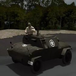 Humber WW2 Allied Scout Car 3D model