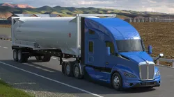 Kenworth T680 Truck with LNG Trailer 3D model