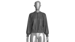 Ladies Bomber Black Jacket