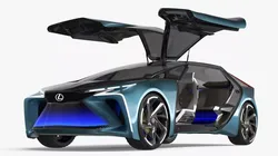 Lexus LF30 Electrified Electric Concept Coupe Rigged for Maya 3D model
