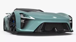 Lexus Sport Concept Car Vehicle Turquoise Rigged for Maya 3D model