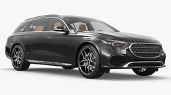 Luxury Estate Wagon Car with Panoramic Roof Black 3D model