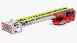 Magirus M32L AS Folded Turntable Ladder 3D model