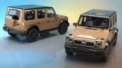 Mercedes-Benz G580 2025 Beige Rigged for Cinema 4D 3D model