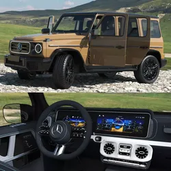 Mercedes-Benz G580 2025 Beige Rigged for Cinema 4D 3D model