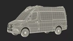 Mercedes Benz Sprinter Paramedic Ambulance Rigged Model 3D model