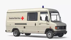 Mercedes Benz T2 507D Medical Support Vehicle Simplified 3D model