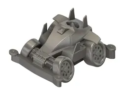 Mini 4WD Dash 05 Dancing Doll tooned model featuring deformed 3D print model