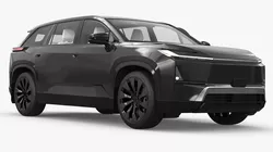 Modern Mid Size Family Crossover EV Simplified 3D model