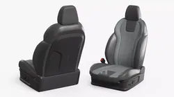 Modern Vehicle Seat With Arm Support 3D model