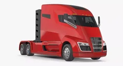 Nikola One Electric Truck Basic Interior 3D model