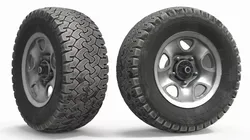 Off Road Vehicle Wheel with Tire 3D model