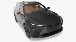 Panoramic Roof Hybrid SUV Black 3D model