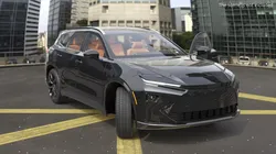 Panoramic Roof Hybrid SUV Black Rigged for Maya 3D model