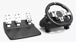 Racing Simulator Steering Wheel with Pedal Set 3D model
