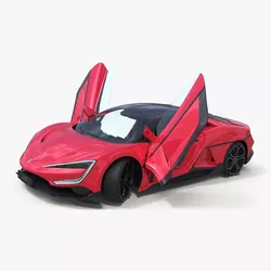 Red Supercar BYD Yangwang U9 Rigged for Cinema 4D 3D model