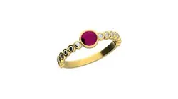 ruby bezel ring
