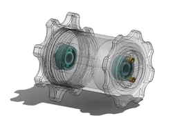 Spool holder with ball bearings