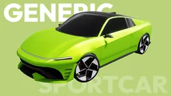Sport car Low-poly 3D model