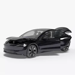 Tesla Model 3 2024 Electric Sedan Rigged PBR For Blender 3D model