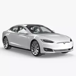 Tesla Model S Basic Interior 3D model