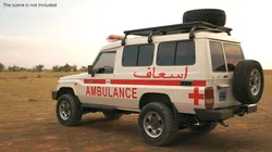 Toyota LC78 Medical Ambulance SUV White 3D model