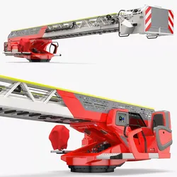 Turntable Ladder-Rigged 3D model
