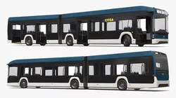 VDL Citea New Generation Articulated Bus Rigged for Maya 3D model