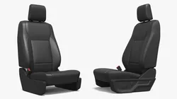 Vehicle Driver Seat with Manual Adjustment 3D model