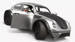 Volkswagen Baja Concept Rally Style Vehicle Rigged for Cinema 4D 3D model