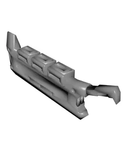 144WS-009A Standard Cleaver. 3D Printed Cleaver STL for Mecha Model Kits