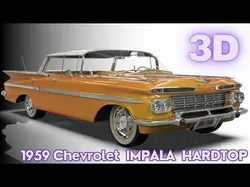 1959 Chevrolet Impala Sport Sedan HARDTOP 3D model