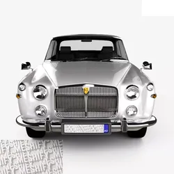 1973 Classic British Coupe 3D model