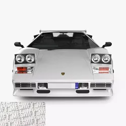1985 Classic Wedge Supercar 3D model