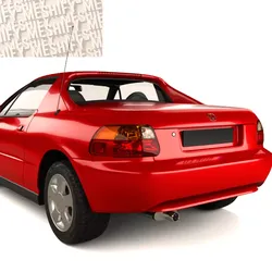 1993 Compact Targa Coupe 3D model