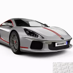2021 Italian Supercar 3D model