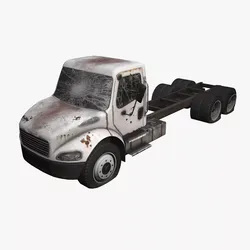 Abandoned Truck --133-- Low-poly 3D model