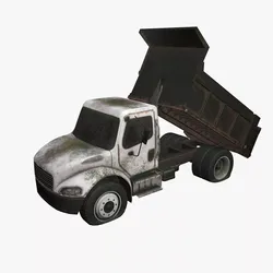 Abandoned Truck --135-- Low-poly 3D model