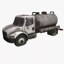 Abandoned Truck --136-- Low-poly 3D model